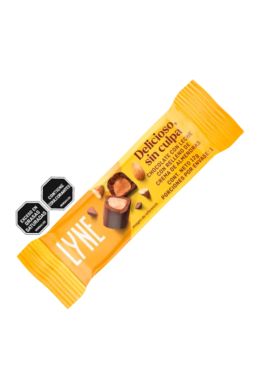 Chocolatina Lyne Rellena de Crema de Almendra