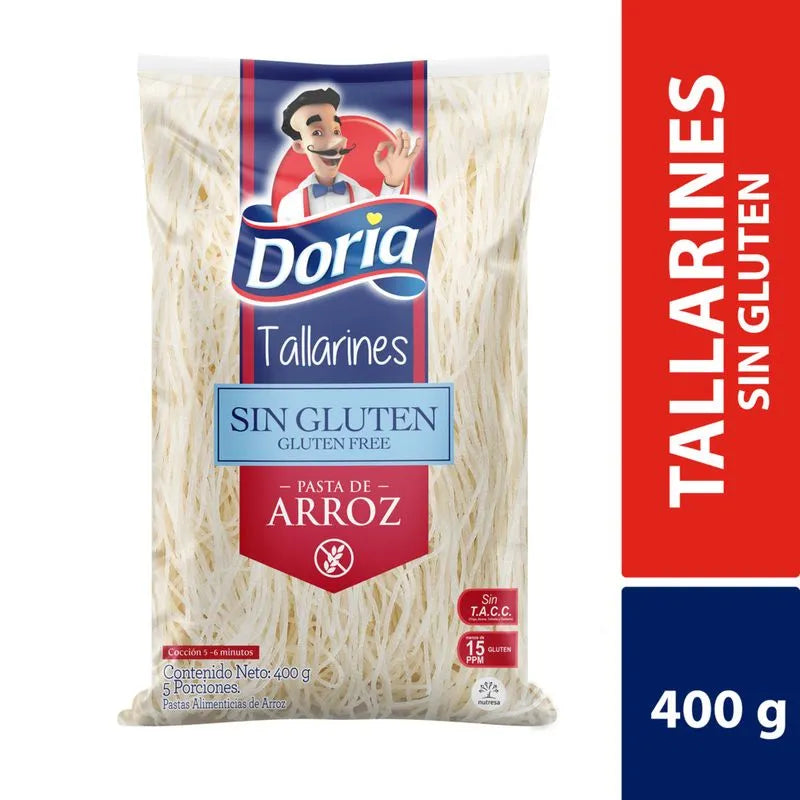 Tallarines Doria Sin Gluten